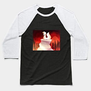 Fox In Hell Baseball T-Shirt